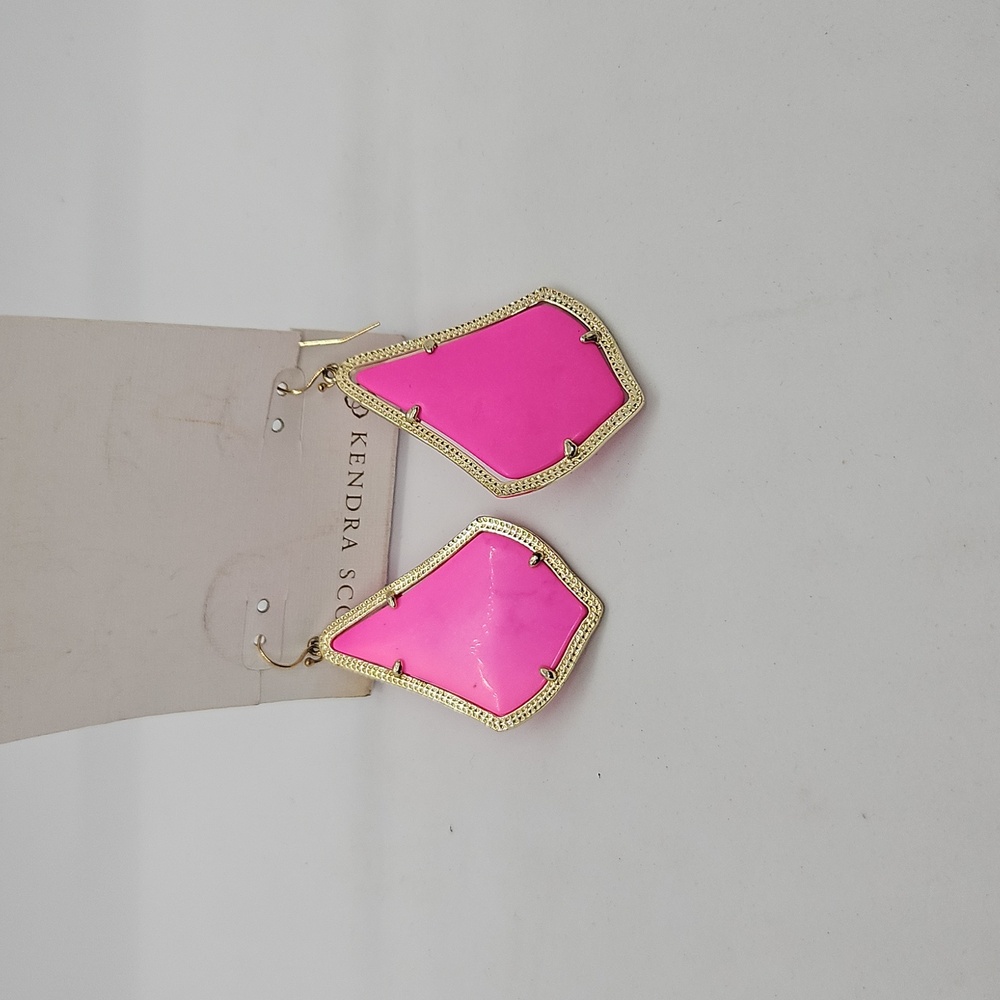 Kendra Scott Pink Alex Earrings - Picture 2 of 4